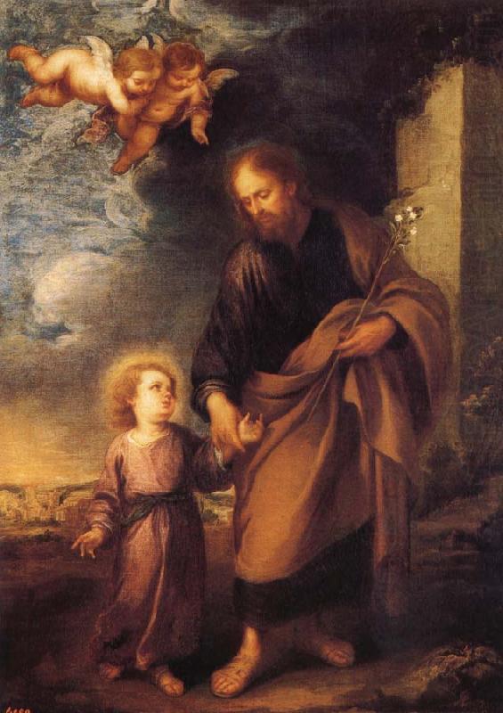 Bartolome Esteban Murillo St. John's and the child Jesus china oil painting image